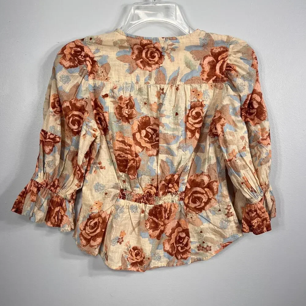 Free People I Found You Print Top Floral